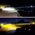 thumbnail image 2 of 2 Par Faros Luces Led Para Motos Auto Doble Color Auxiliares, 2 of 8
