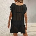thumbnail image 5 of Tqyyweavej Bathing Suits Crochet Coverups for Women Sleeveless Solid Color Loose Swim Cover Up V Neck Free Size Swimsuit Cover Up, 5 of 5