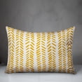 thumbnail image 2 of Creative Products Yellow and White Modern Herringbone 14x20 Spun Poly Pillow, 2 of 2