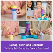 Kinetic Sand, Soft Serve Station with 14oz Play Sand, 2 Ice Cream Cones & 2 Tools