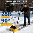 thumbnail image 4 of YILIFEIDA Cordless Snow Shovel, 21V 11" Battery Powered Snow Thrower, 26ft Throw Battery Snow Blower with Auxiliary Handle and 2 Battery, 4 of 10