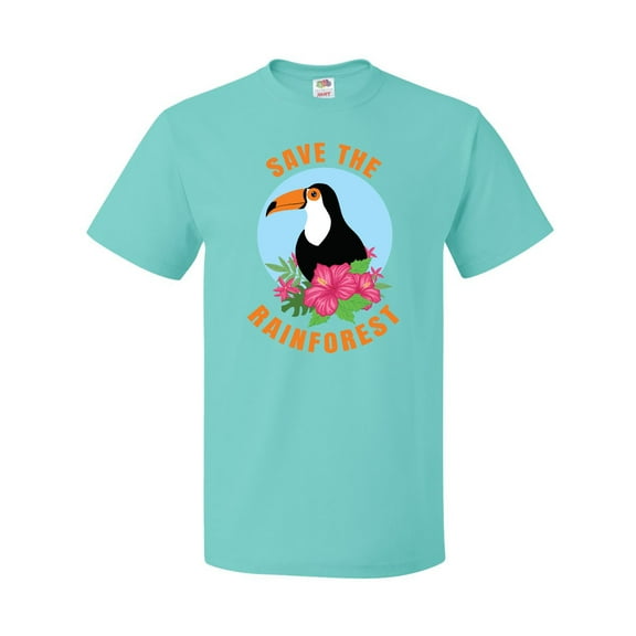 Inktastic Save the Rainforest Toucan Illustration T-Shirt