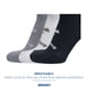 thumbnail image 5 of Calcetines Brooks Run-In Invisibles Paquete de 6 Asfalto/Blanco/Negro Talla S, 5 of 6