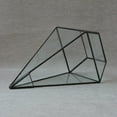 thumbnail image 4 of Pyramid Glass Geometric Terrarium Box Tabletop Planter Gift Black, 4 of 9
