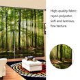 thumbnail image 3 of Domqga Rideau Occultant, Rideaux de Chambre, Rideaux Occultants à Imprimé Soleil de Forêt pour Balcon, Chambre, Salon, Fenêtre, 3 of 10