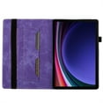 thumbnail image 5 of for Amazon Fire Max 11 13th Generation 2023 Adjustable Kickstand Case, Lovely Pattern PU Leather + Soft Inner Case Flip Folio Cover with Pen Holder & Card Slots for Amazon Fire Max 11, Purple, 5 of 10