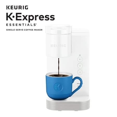 K-Express Essentials Single Serve K-Cup Pod Coffee Maker Cloud White