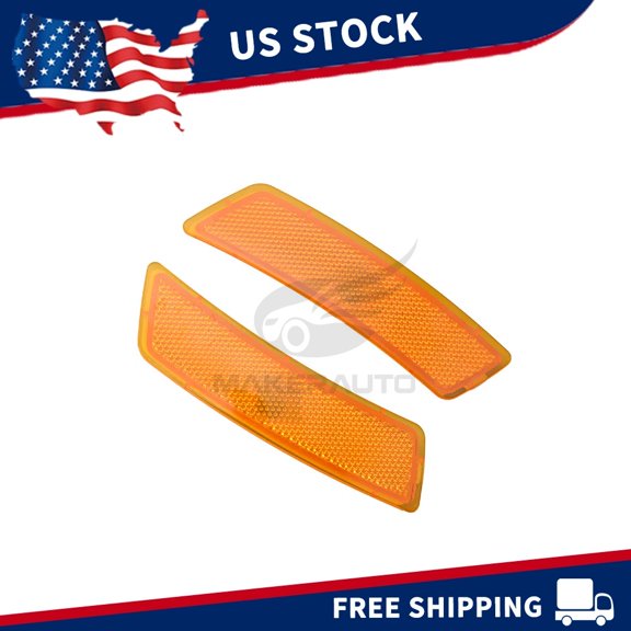 Front Bumper Side Marker Lights Left&Right Amber Set For VW Beetle 2012-2019 5C0949107A 5C0949108A
