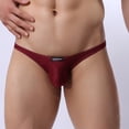 thumbnail image 3 of Vedolay Brief For Men Men Stretchy Underwear Bikini Comfort T-Back Solid Pouch Panites,Red L, 3 of 4