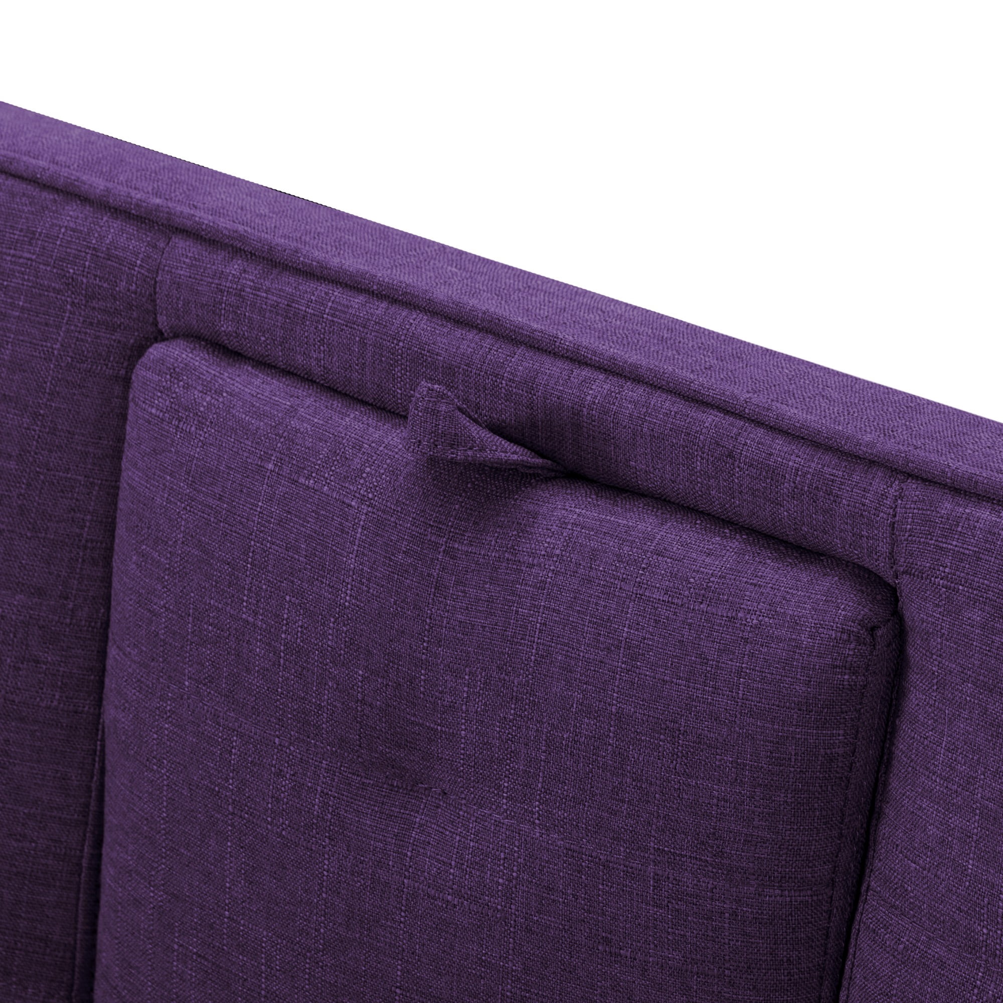 Gewnee 65.3 Inch Modern Futon Sleeper Sofa Bed Convertible Folding Recliner Couch Furniture with 2 Cup Holders for Living Room.Purple