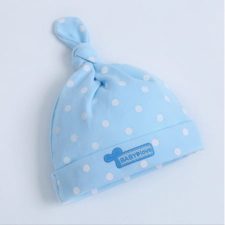 

Licupiee Newborn Baby Boys Girls Beanie Hat Cotton Soft Polka Dot Soft Cute Caps Cotton