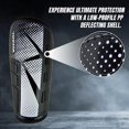 thumbnail image 4 of Vizari 'Vector' Slip-in Soccer Shinguards with Low Profile PP Deflecting Shell - Excellent Practice Guards for Teens, Adults and Big Kids - Versatile Sizing, Sleeve Not Included - (Black, Size L), 4 of 5