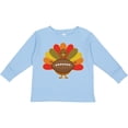 thumbnail image 3 of Inktastic Thanksgiving Day Turkey Football Fan Boys or Girls Long Sleeve Toddler T-Shirt, 3 of 5
