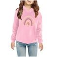 thumbnail image 2 of Lovskoo 2-7 Years Baby Clothes Christmas Toddler Baby Boy's Girl's Hoodie Children's Casual Print Long Sleeve Sweatshirt for The Baby Gift Pink, 2 of 5