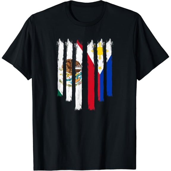 Philippines Mexico Filipino Proud Mexipino Mexican Flag T-Shirt mens t shirt，black，women，funny，misfits，men，journey，t-shirt