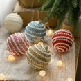 thumbnail image 2 of HeeHom - 1 adorno de bola de 8 cm para árbol de Navidad, decoración de guirnalda navideña, pintado, irrompible, para fiestas, bodas, 2 of 8