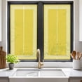 thumbnail image 2 of Removable Glass Window Covering, Yellow Geometric Window Privacy Film Frosted, White Greek Key Design Abstract Modern Art Decorative Privacy Windows Film for Bedroom, Living Room, 19.6 x 39.3 Inches, 2 of 9