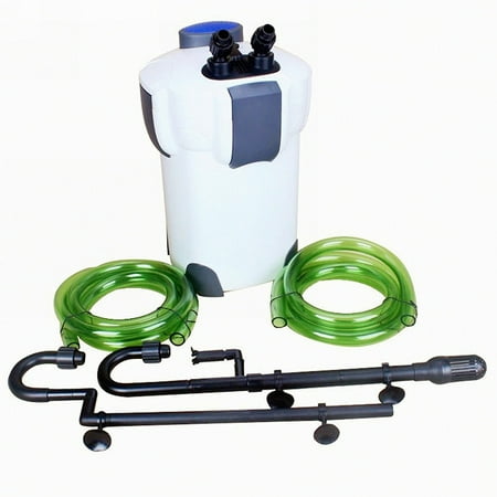 - 200 Gallon Aquarium Fish Tank External Canister Filter UV 9W Sterilizer