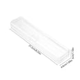 thumbnail image 2 of Clear Plastic Makeup Brush Storage Organizer Box – Portable Transparent Cosmetic and Pen Holder with Secure Snap Closure – Space-Saving, Multi-Purpose Travel and Desk Accessory, 2 of 5
