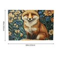 thumbnail image 4 of ZFLMY Fox Floral Background Polyester Tapestry Wall Decoration for Bedroom Living Room, Vivid Design, Easy to Hang, 4 Sizes Available 60x40in, 4 of 7