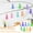 party decorations, variant on 20-Piece Easter Peeps Bunny Wooden Ornaments Kit, 10 Assorted Colors 2D Bunny Shaped Hollow Wood Slices Each With Hanging Ribbon, Suitable For Easter Gift Giving, Party