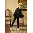 thumbnail image 7 of Arshiner Girl's 2 Piece Outfits Rib-Knit Sweaters Set Sweatsuits Cute Pullover Sweatshirt and Sweatpants Kids Tracksuits, 7 of 7