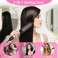 thumbnail image 4 of 3 In 1 Thermal Brush Hair Curler Brush Hair Curler Straightener with 10 Heating Levels 30S Fast Heating Fit for All Hair Types for Home Travel, 4 of 8