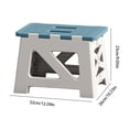 thumbnail image 2 of Folding Step Stool, Heavy Duty Portable Plastic Stepping Stool with Non Slip Surface, Collapsible Small Stool for Home Kitchen Bathroom Camping Outdoor Use, 2 of 6