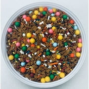 Gingerbread Man Christmas Fun Confetti Sprinkles, Cake, Cookie, Donut, Cakepop Toppings, 6 oz.