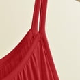 thumbnail image 6 of Asxite Plus Size Womens Pajamas Loose Spaghetti Strap Crew Neck Solid Short Sleep Dress, 6 of 7