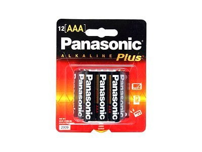Panasonic Alkaline Plus AM-4PA - Battery 12 x AAA - alkaline