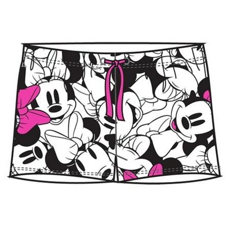 

Disney Adult PJ Short So Minnie Faces White Pink Medium