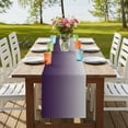 thumbnail image 3 of Grey Purple,Short Table Runner 36 Inches Long,Gradient Ombre Modern Abstract Color Art Cotton Linen Table Runners Dresser Scarves,Tabletop Scarf Furniture Cover for Home Dinner Party Decor 13"x36", 3 of 8