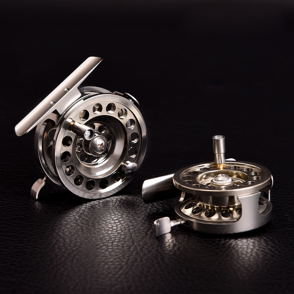 Fly Fishing Reel Right Handed Aluminum Alloy Smooth Rock Ice Fishing
