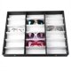 thumbnail image 3 of Billuyoard 18 rejillas PU cuero anteojos vidrio pantalla almacenamiento casos cubierta plegable gafas de sol caja organizador titular Almacenamiento y organización del hogar No.2 Billuyoard HA040111-02, 3 of 5