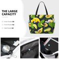 thumbnail image 5 of Yiaed Fresh Avocado Print Large Capacity Beach Travel Bag - Waterproof Zipper Vacation Tote for Sandproof Storage, and Camping, 5 of 5