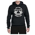 thumbnail image 2 of Wild Bobby, This is What an Amazing Mom Looks Like, Mother's Day, Unisex Graphic Hoodie Sweatshirt, Black, X-Large, 2 of 3