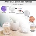 thumbnail image 2 of Juego De Accesorios De Ba&ntilde;o De 8 Piezas con Bote De Basura, Dispensador De Jab&oacute;n, Jabonera, Soporte para Cepillos Dental, Inodoro Cepillo Y Bote, Recipientes Ba&ntilde;o Qtip, 2 of 8