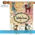 thumbnail image 3 of Toland Home Garden Meow Welcome Kittens Cat Flag Double Sided 28x40 Inch, 3 of 5