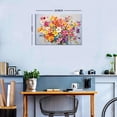 thumbnail image 5 of Aaheei Abstract Floral Painting Prints Bathroom Decor Colorful Purple Yellow Daisy Wildflower Natural Artwork Flower Canvas Wall Art Modern Botanical Poster for Bedroom Office Home Decoration 8x10, 5 of 6