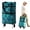 Blue, variant on Juaoua 2-in-1 Foldable Shopping Cart with Detachable Silent Wheels,Collapsible Portable Small Shopping Cart,Waterproof & Sturdy Grocery Bag Hand Truck for Supermarket,Laundry or Travel