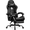 Black, variant on CELTOSS Red Office Gaming Chair with Footrest & Lumbar Support, Ergonomic Adjustable Computer Chair with Swivel Seat & Headrest