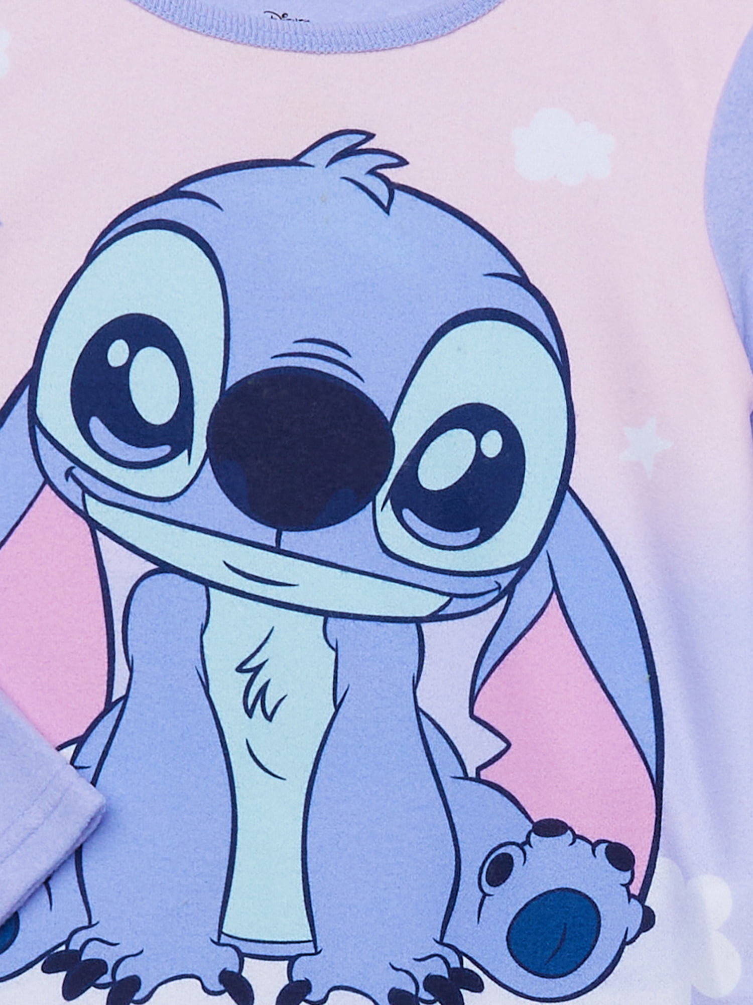 Disney Stitch Girls Long Sleeve Top and Pants Pajama Set, 2-Piece, Sizes 4-16