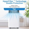 thumbnail image 4 of 12,000 BTU Portable Air Conditioner with Dehumidifier, Compact Small AC Unit for Rooms up to 550 Sq Ft, Easy Mobility with Wheels, Includes Remote Control and Window Exhaust Installation Kit, 4 of 9