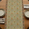 thumbnail image 5 of Table Runners 72 Inches Long Dress Scarves, Boho Geometric Abstract Floral Farmhouse Kitchen/Dining Table Runner, Coffee Tablerunners, Vintage Ethnic Flower Textured 16x72 Inch, 5 of 9
