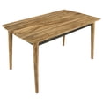 thumbnail image 3 of Pemberly Row Farmhouse Rectangular Wood Counter Height Table in Natural, 3 of 9