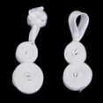 thumbnail image 3 of simhoa 10 Pieces Chinese Knot Buttons for Traditional Clothing Frog Clasp Frog Buttons white, 3 of 8