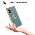 thumbnail image 3 of for Samsung Galaxy Note 10 Plus Case with Ring Holder Kickstand 360 Degree Rotation  Car Finger Soft TPU Slim Cover Shockproof Protective Phone Case for Samsung Note 10 Plus, Gray Green, 3 of 8