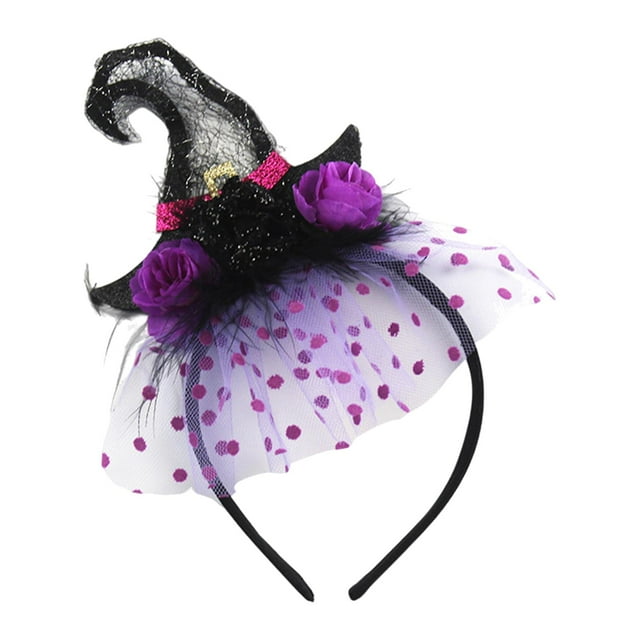 Diadema de Halloween Accesorio para El Cabello de /decoración Diadema de Encaje Elástico/diadema para Favores de Fiesta Juego de Simulación Niños Estilo B
