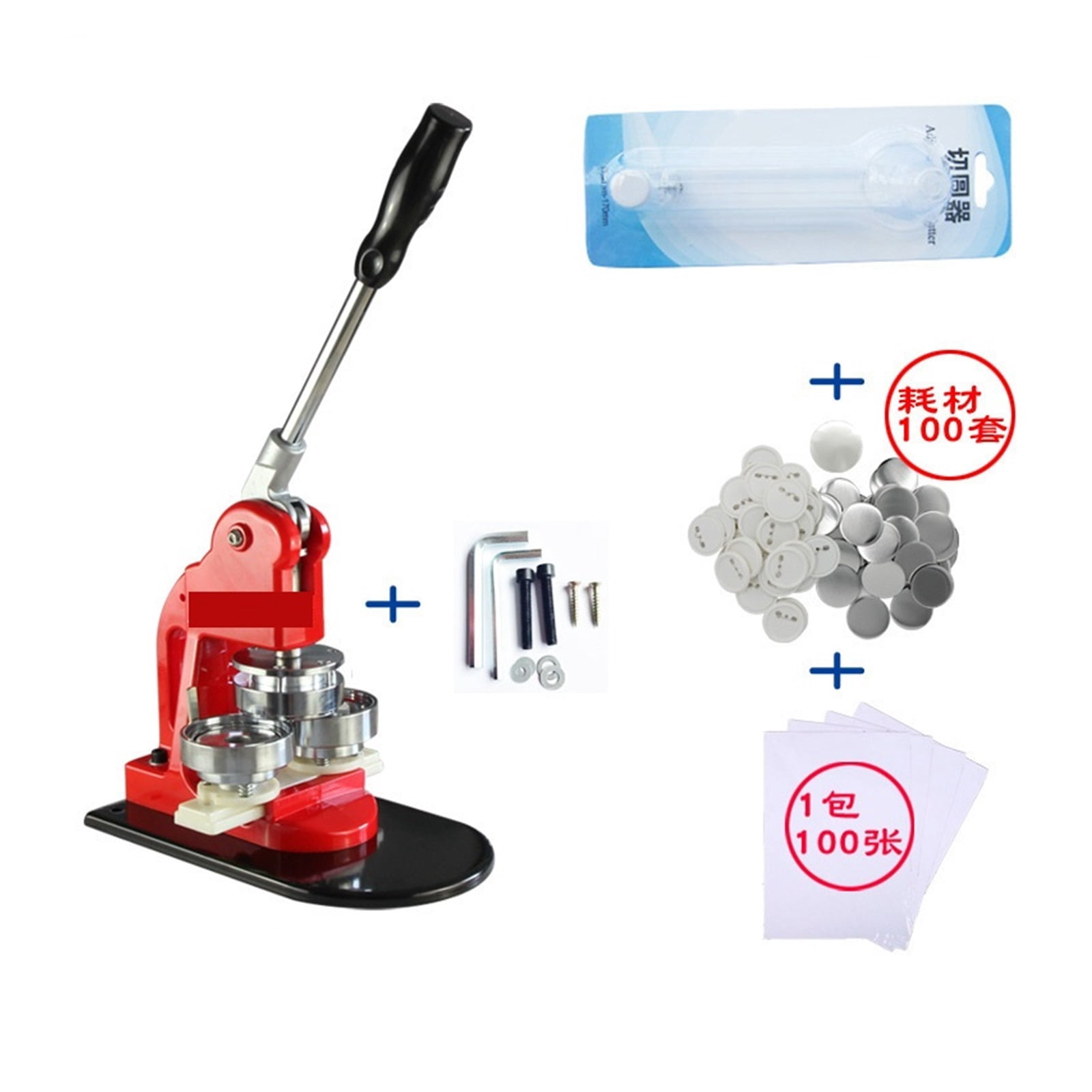 Badge Making Machine Fridge Sticker Maker Button Making Machiner 58mm Badge Press Breastpiece Making Machine